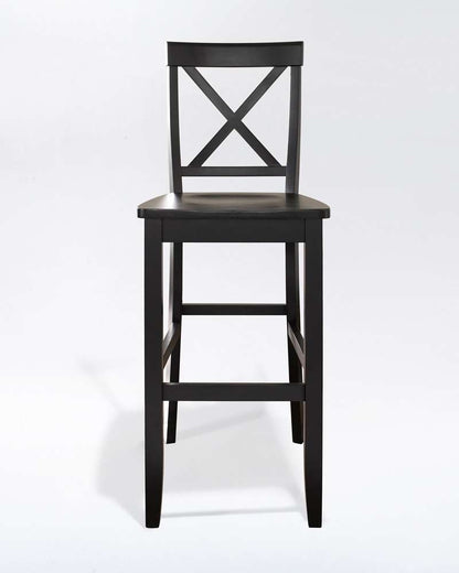 Crosley Furniture - X-Back Bar Stool in Black Finish with 30 Inch Seat Height (Set of 2) - CF500430-BK veiw 2