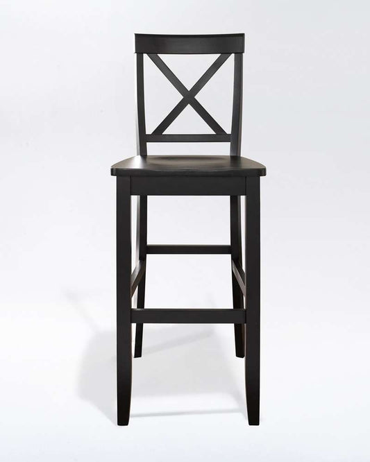 Crosley Furniture - X-Back Bar Stool in Black Finish with 30 Inch Seat Height (Set of 2) - CF500430-BK veiw 2