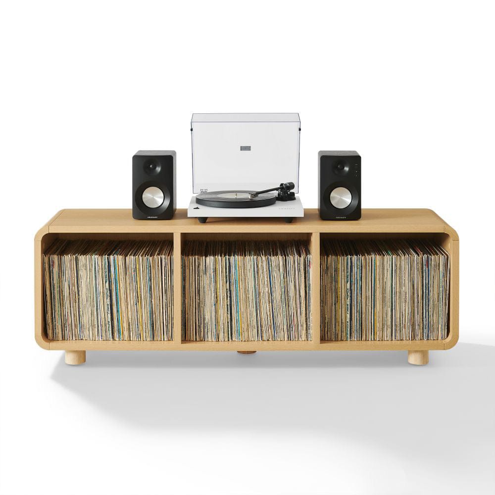 Crosley Furniture - Zoe Large Record Player Stand With Vinyl Storage - CF1137-AH view 4