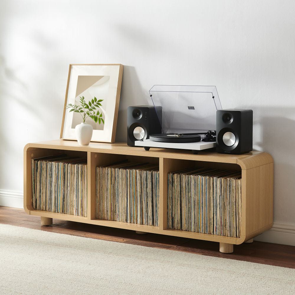 Crosley Furniture - Zoe Large Record Player Stand With Vinyl Storage - CF1137-AH view 6