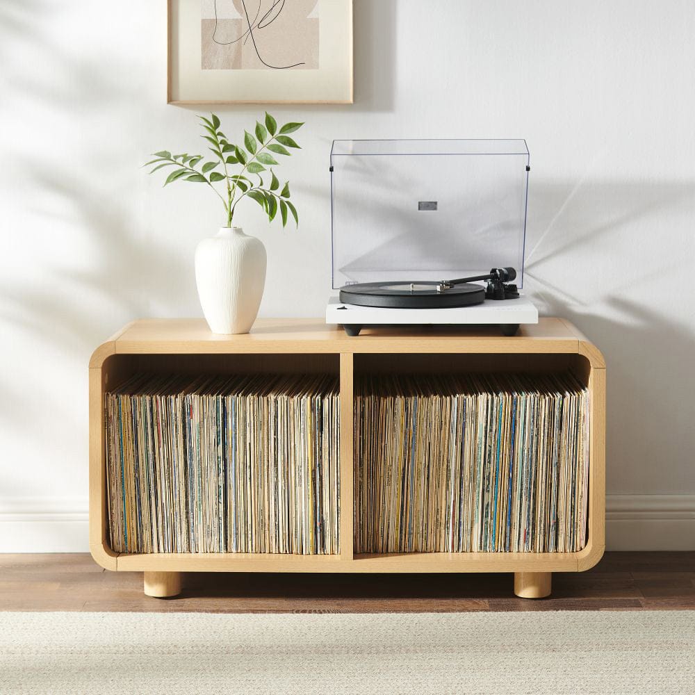 Crosley Furniture - Zoe Medium Record Player Stand With Vinyl Storage - CF1136-AH view 6