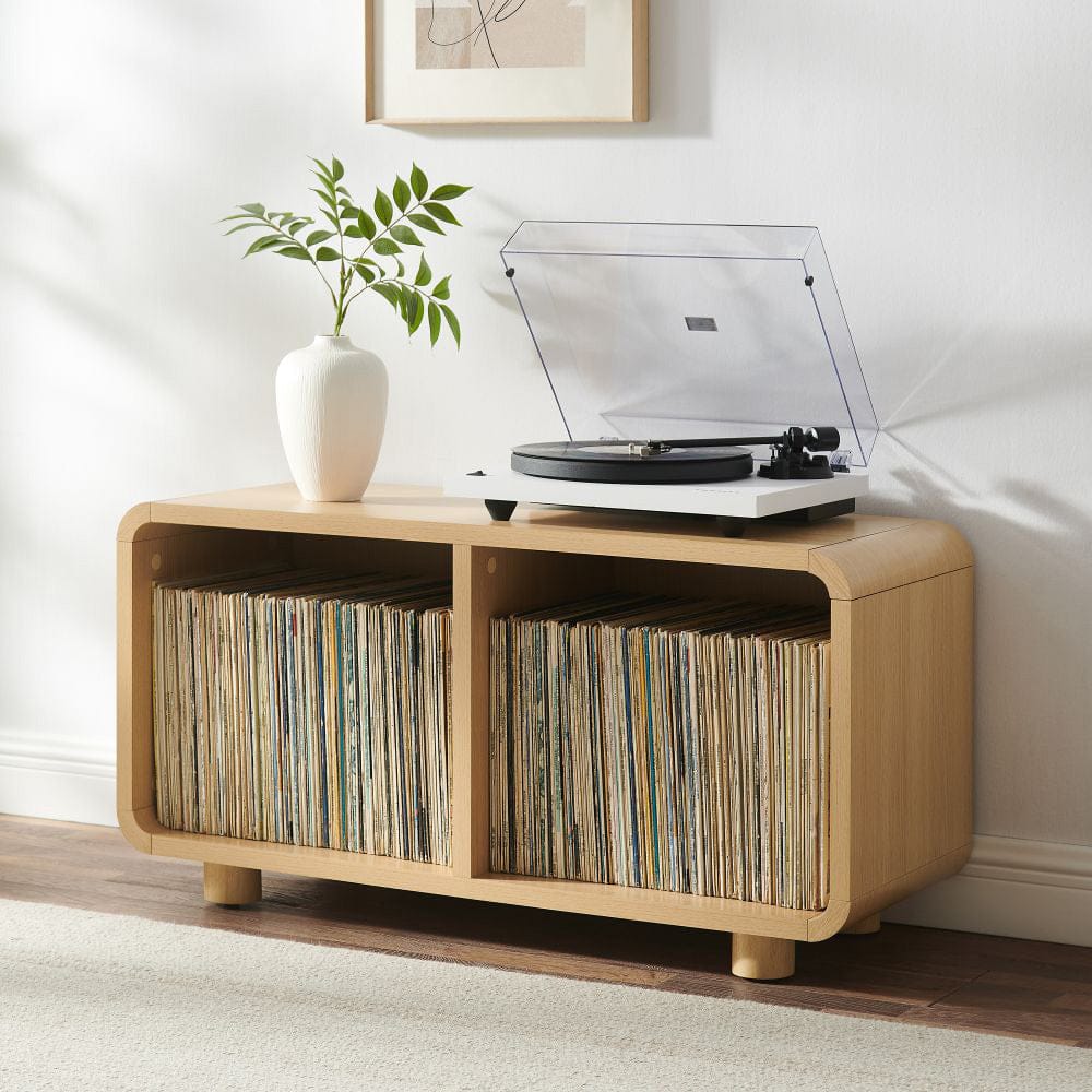 Crosley Furniture - Zoe Medium Record Player Stand With Vinyl Storage - CF1136-AH view 7