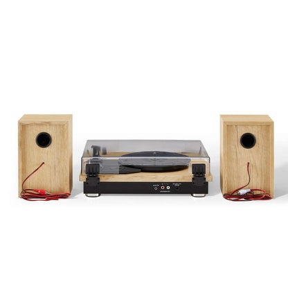 Crosley Radio - Brio Record Player With Speakers In Natural - CR6043A-NA veiw 7