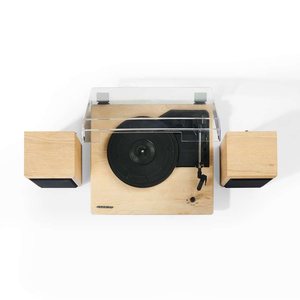 Crosley Radio - Brio Record Player With Speakers In Natural - CR6043A-NA veiw 8