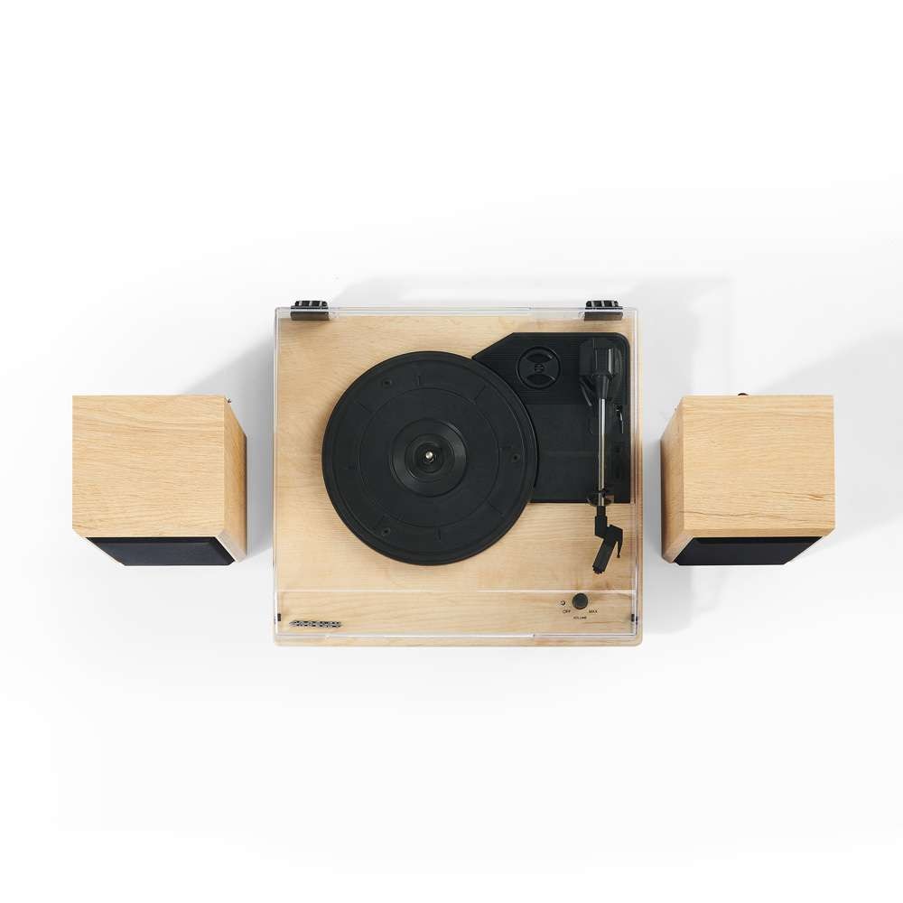 Crosley Radio - Brio Record Player With Speakers In Natural - CR6043A-NA veiw 9