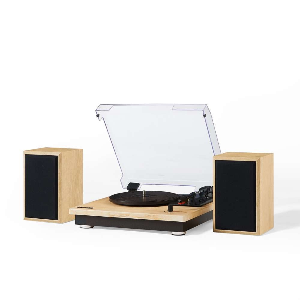 Crosley Radio - Brio Record Player With Speakers In Natural - CR6043A-NA veiw 10