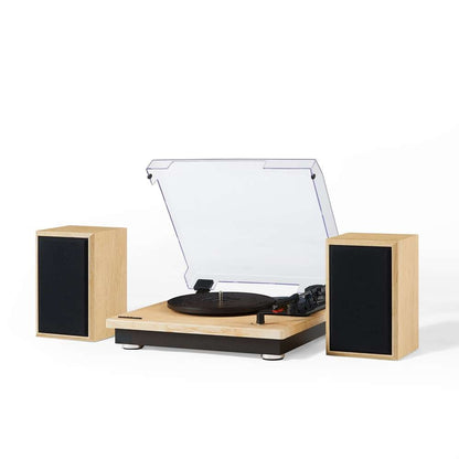 Crosley Radio - Brio Record Player With Speakers In Natural - CR6043A-NA veiw 10