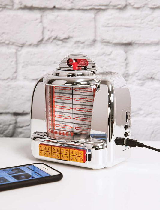 Crosley Radio - Diner Jukebox Radio In Silver - CR1120A-SI veiw 1