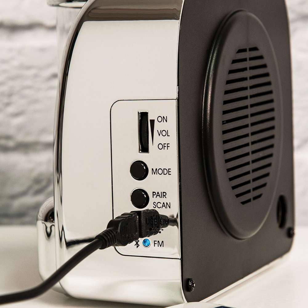 Crosley Radio - Diner Jukebox Radio In Silver - CR1120A-SI veiw 7