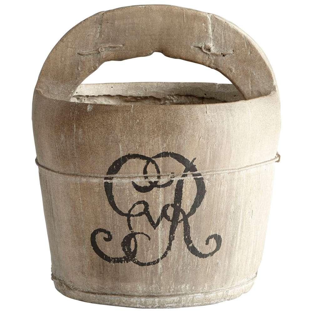 Cyan Design - A Drop In The Bucket Planter in Ash Brown - 08685 - CLOSEOUT veiw 1