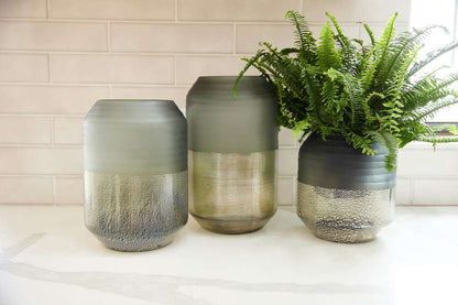 Cyan Design - Alchemy Vase in Grey and Guilded Silver - Medium - 11103 veiw 2