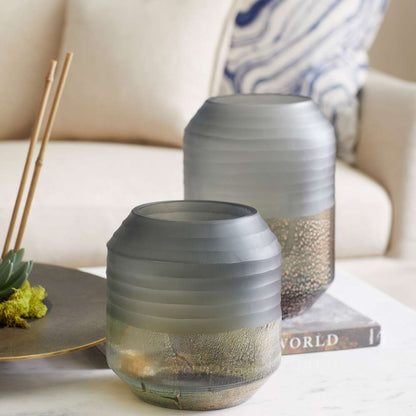 Cyan Design - Alchemy Vase in Grey and Guilded Silver - Medium - 11103 veiw 4