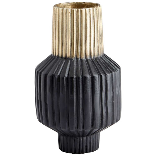 Cyan Design - Allumage Vase in Matt Black and Gold - Small - 10624 veiw 1