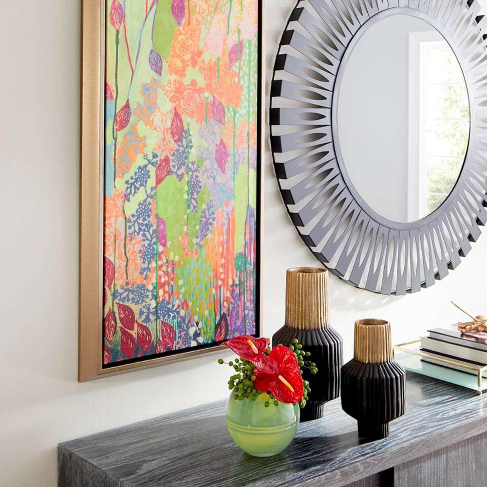 Cyan Design - Allumage Vase in Matt Black and Gold - Small - 10624 veiw 2