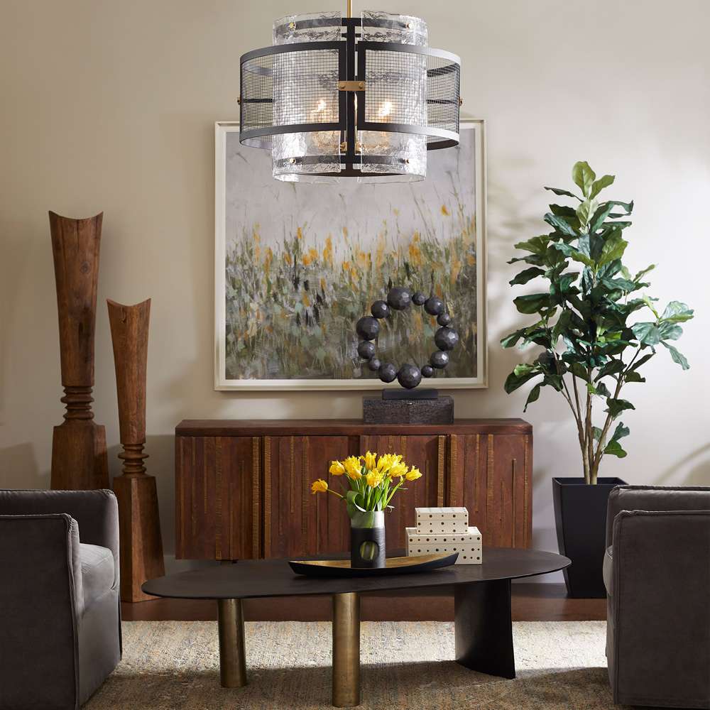 Cyan Design - Alumbrar Tray in Matt Black and Gold - Medium - 10619 veiw 3