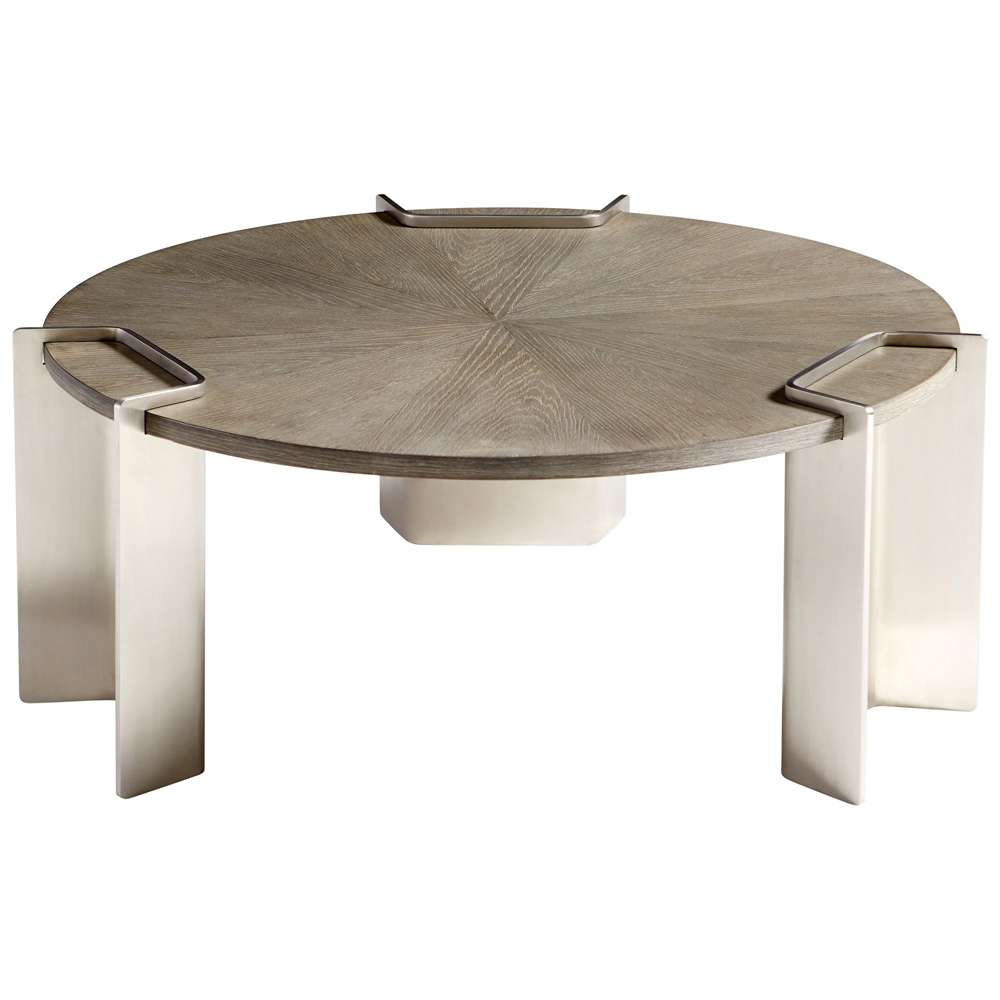 Cyan Design - Arca Coffee Table in Weathered Oak and Stainless Steel - 10226 veiw 1