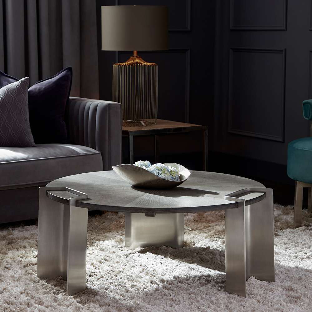 Cyan Design - Arca Coffee Table in Weathered Oak and Stainless Steel - 10226 veiw 2