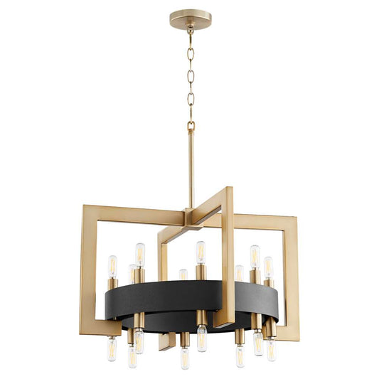 Cyan Design - Archibald Chandelier 16-Light in Noir & Aged Brass - 11268 veiw 1