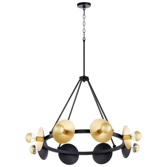 Cyan Design - Artemis Chandelier in Noir and Gold Leaf - Medium - 10980 veiw 1