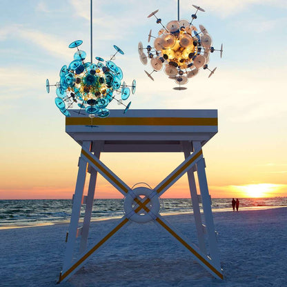 Cyan Design - Avi Pendant 10-Light in Polished Nickel - 09681 - CLOSEOUT veiw 9