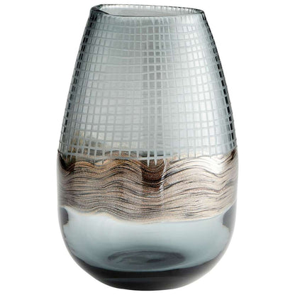 Cyan Design - Axiom Vase in Clear and Glitter Gold - Small - 09970 veiw 1