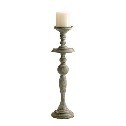 Cyan Design - Bach Candlestick in Distressed Antiqued White - Small - 04294 veiw 1
