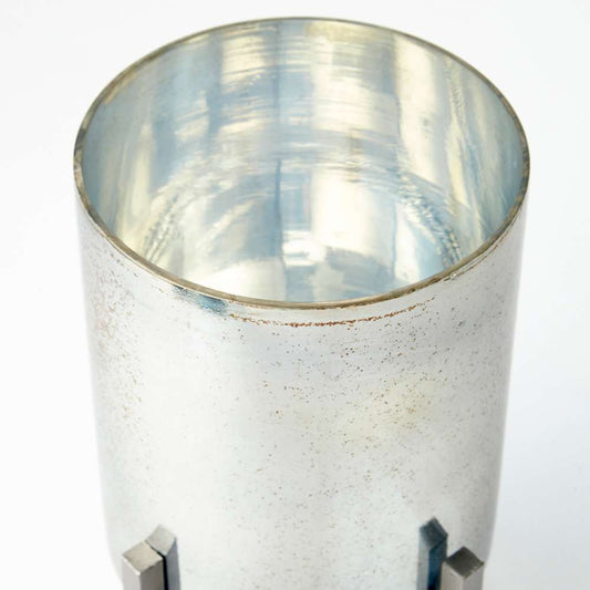 Cyan Design - Basil Candleholder in Black and Verdi Garnet Glass - Small - 09774 veiw 2