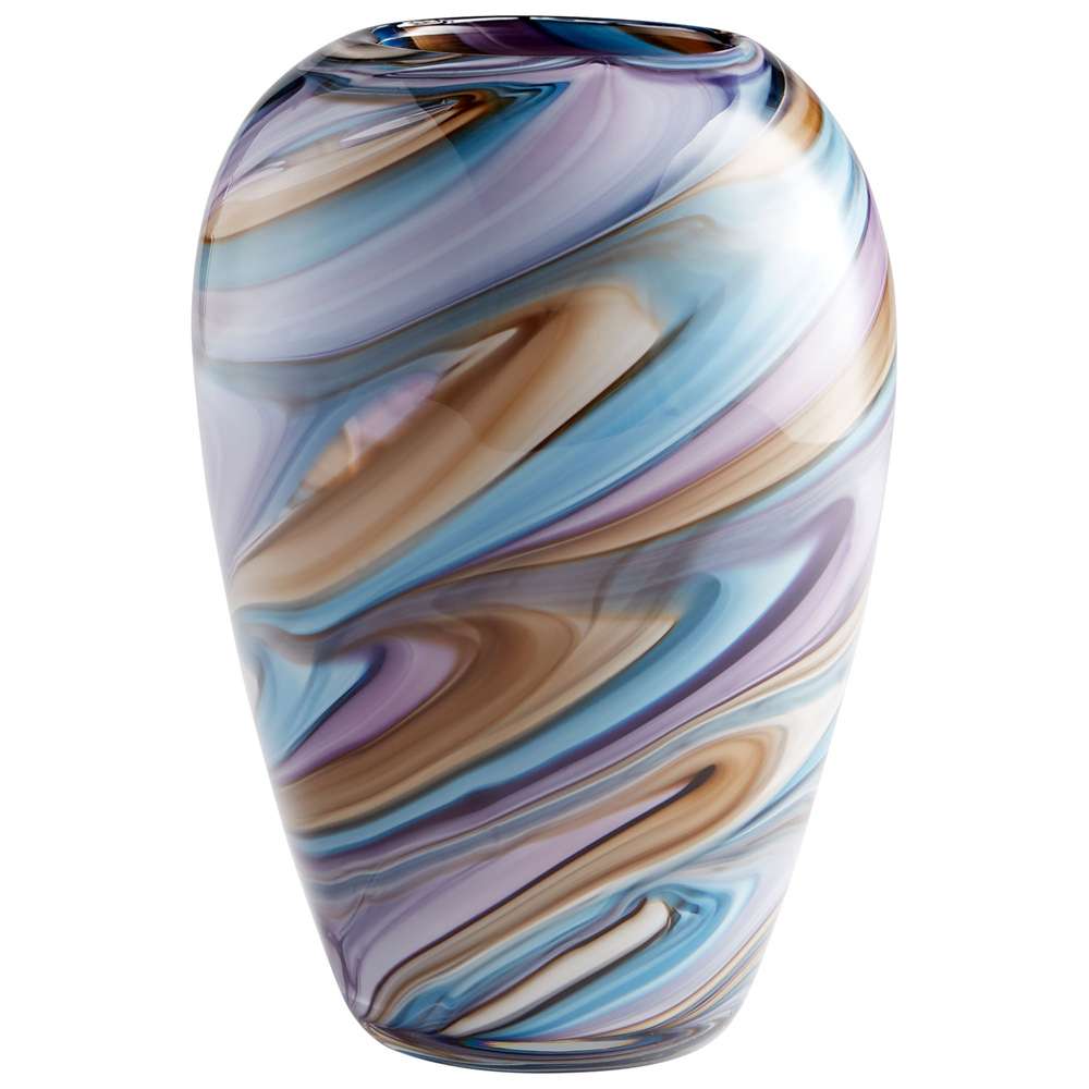 Cyan Design - Borealis Vase in Sky Blue Cafe Swirl - Small - 09523 veiw 1