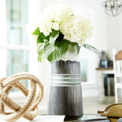 Cyan Design - Borneo Vase in Black and White - Small - 10855 veiw 2