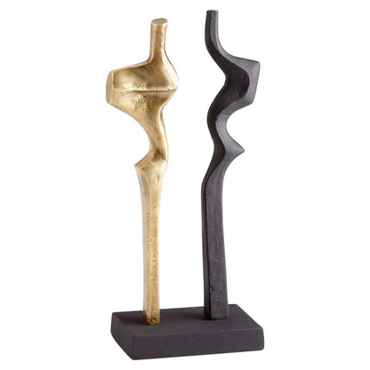 Cyan Design - Britons Sculpture in Antique Brass and Black - 10219 veiw 1