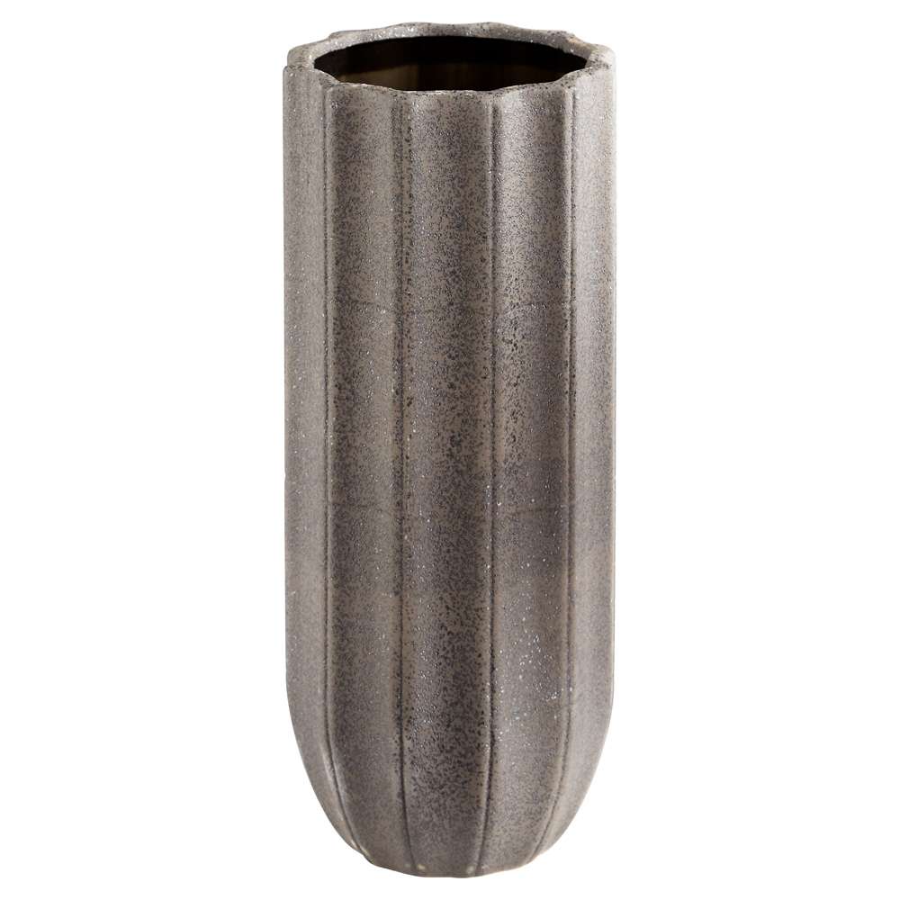 Cyan Design - Brutalist Vase in Grey - Large - 11189 veiw 1