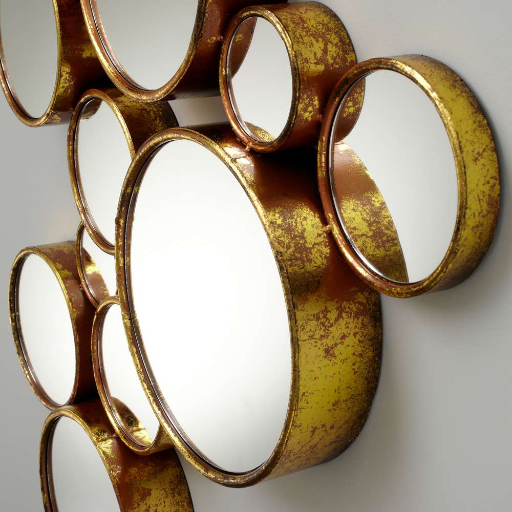 Cyan Design - Bubbles Mirror in Gold - 05825 veiw 2