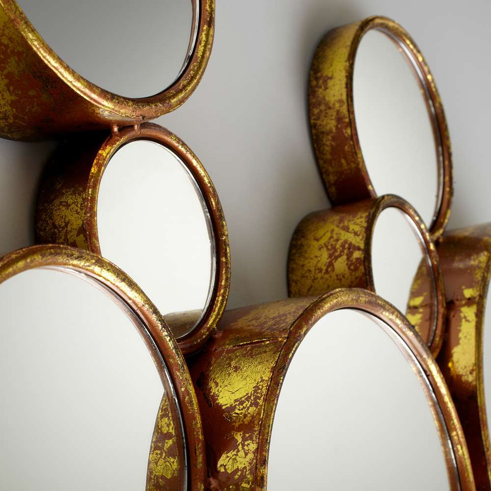 Cyan Design - Bubbles Mirror in Gold - 05825 veiw 3