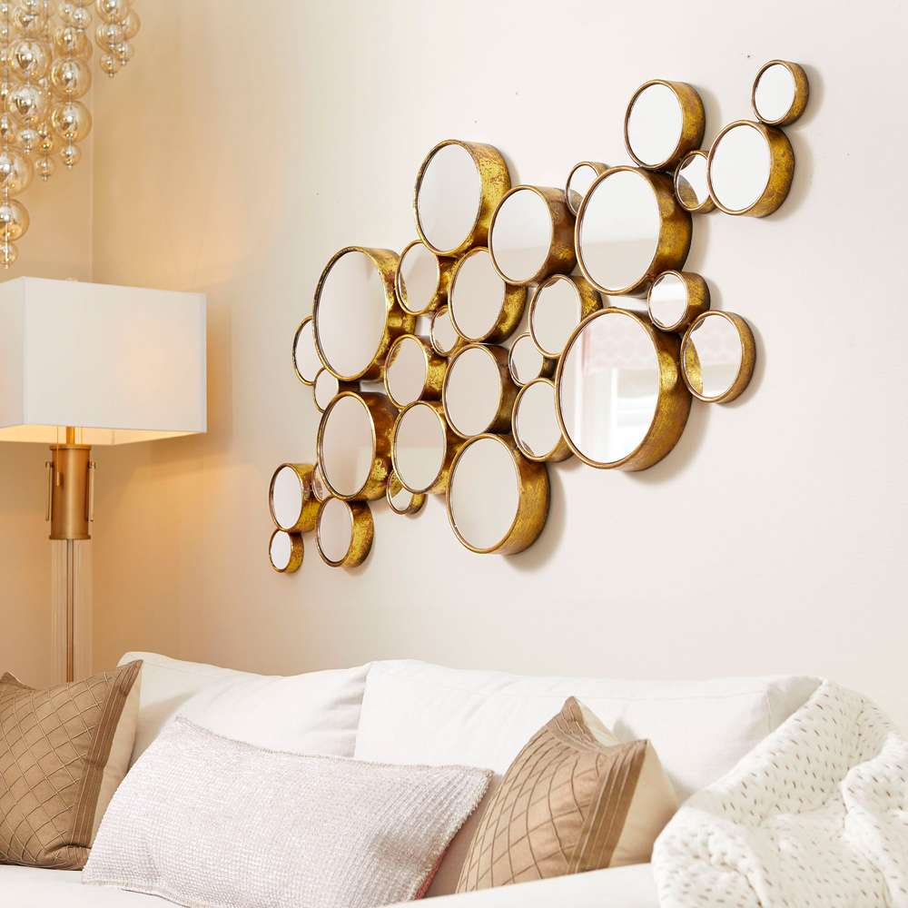 Cyan Design - Bubbles Mirror in Gold - 05825 veiw 4