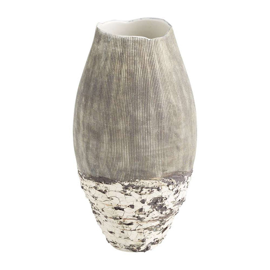 Cyan Design - Calypso Vase in Off White in Brown - Medium - 11412 veiw 1