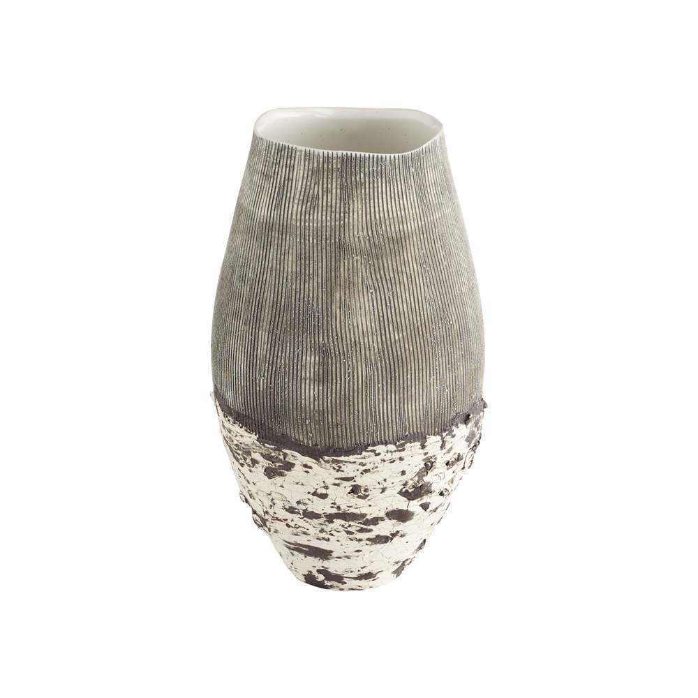Cyan Design - Calypso Vase in Off White in Brown - Small - 11411 veiw 1