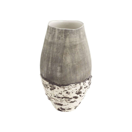 Cyan Design - Calypso Vase in Off White in Brown - Small - 11411 veiw 1