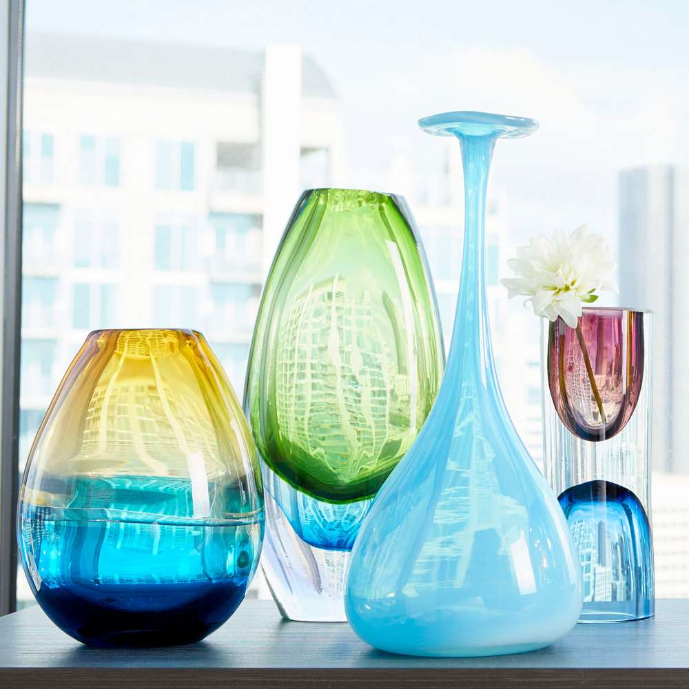 Cyan Design - Canica Vase in Blue and Green - Large - 10024 veiw 3