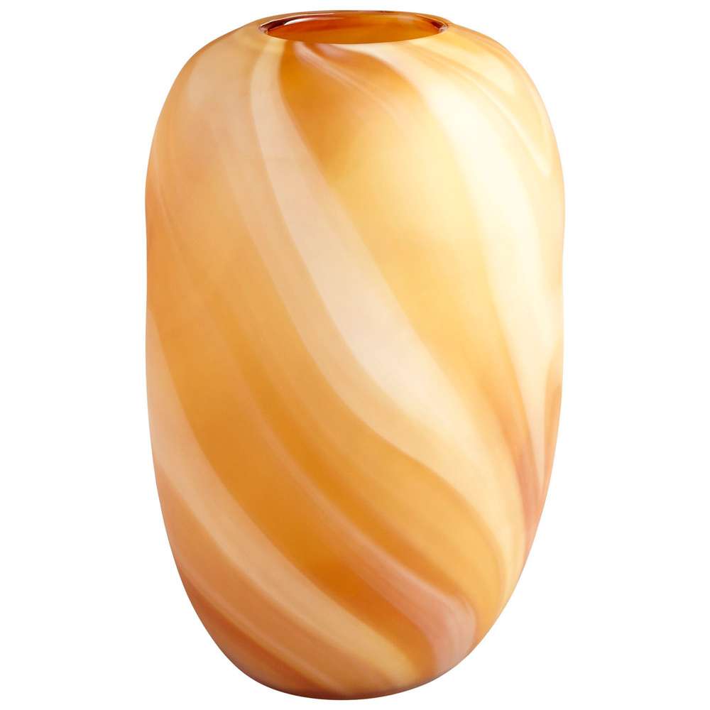 Cyan Design - Caramel Spring Vase in Amber - Large - 08781 - CLOSEOUT veiw 1