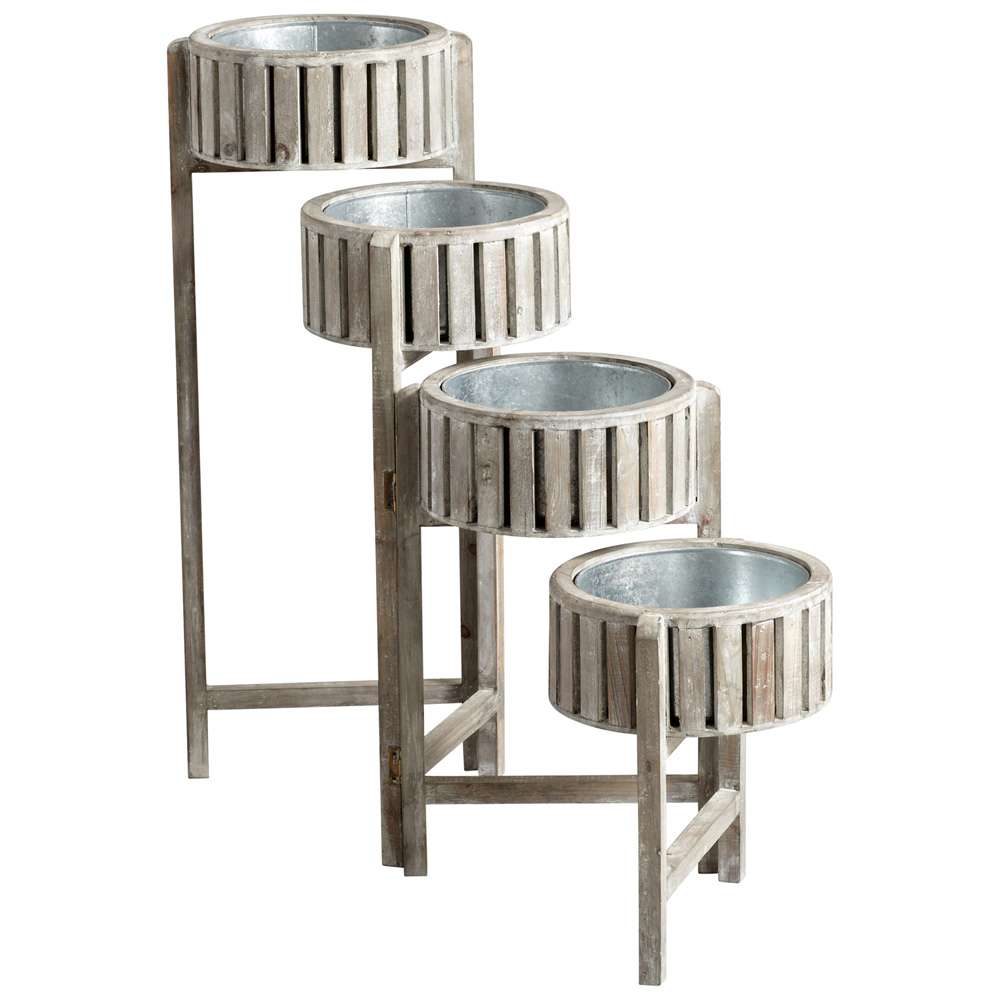 Cyan Design - Cascade Screen Planter in Antique White - 05099 veiw 1