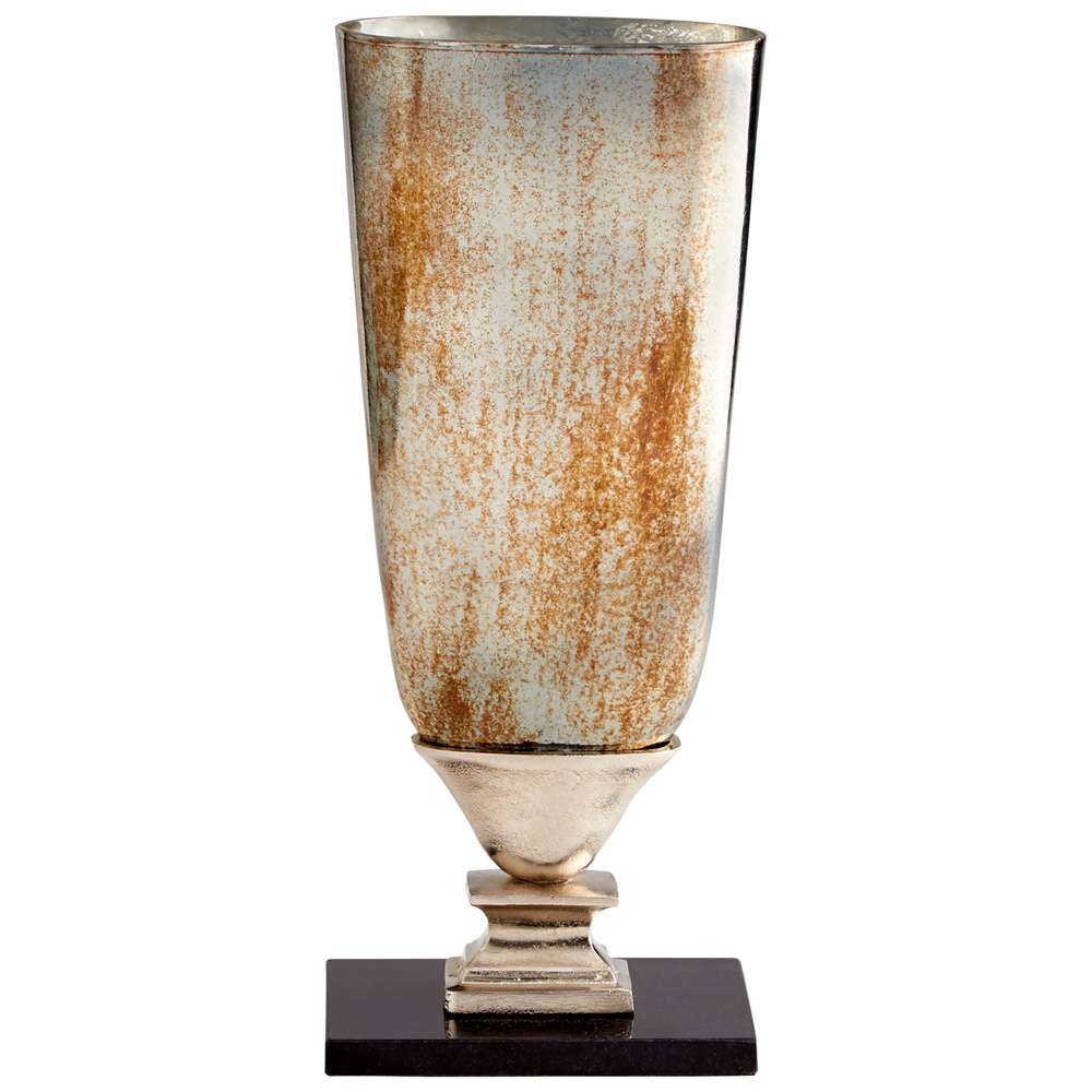 Cyan Design - Chalice Vase in Verdi Platinum Glass - Small - 09766 veiw 1