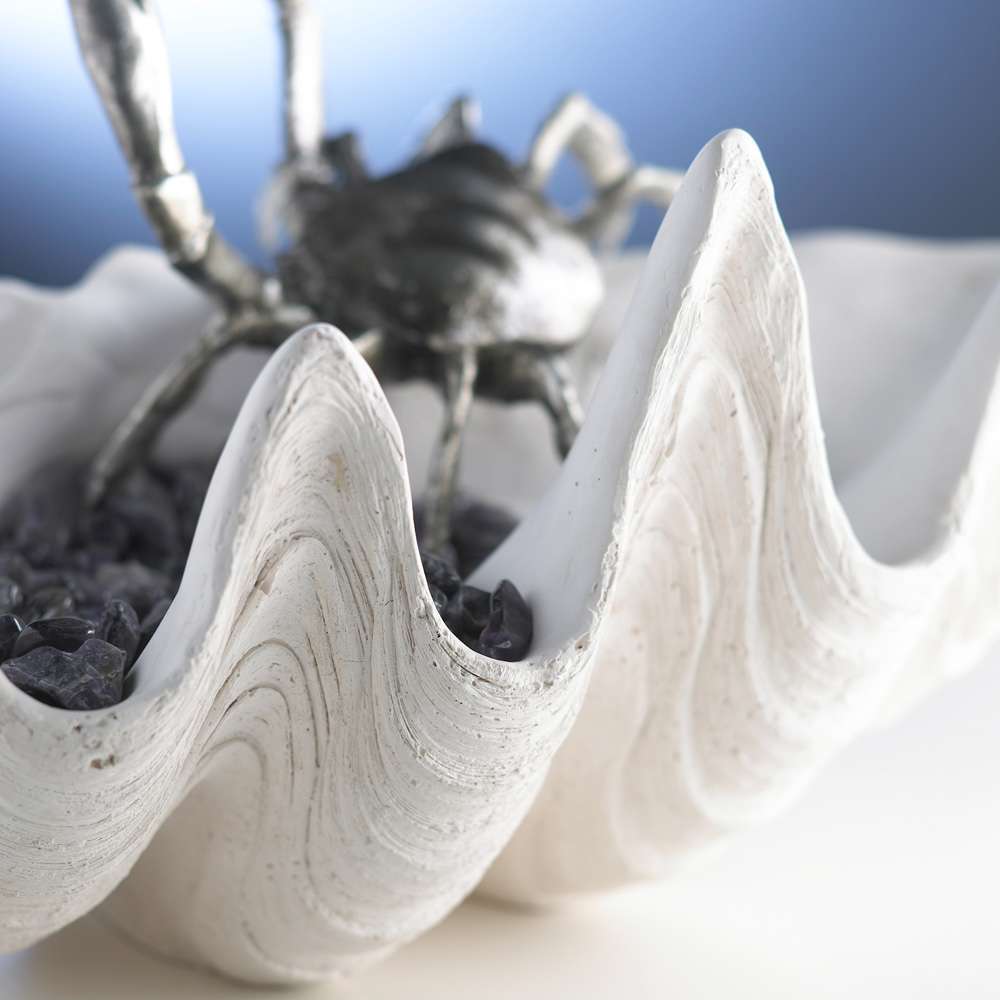 Cyan Design - Clam Shell Bowl in White - 02799 veiw 2