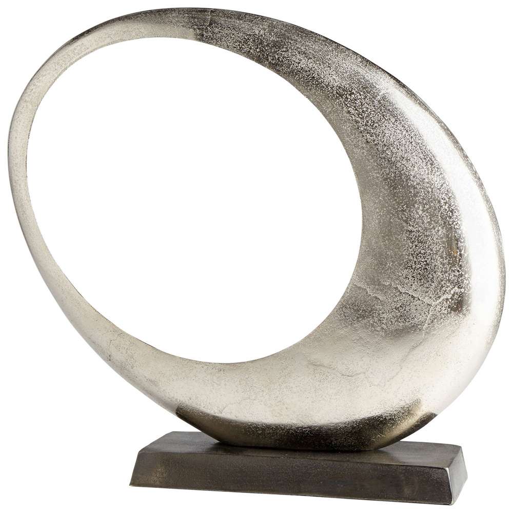 Cyan Design - Clearly Through Sculpture in Raw Nickel - Medium - 08898 veiw 1