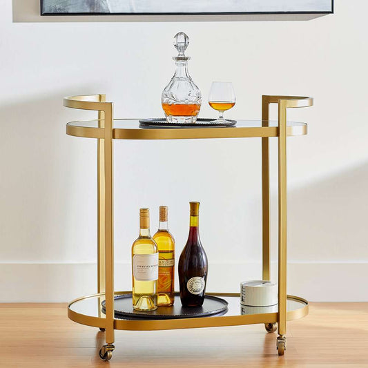 Cyan Design - Cosmo Bar Cart in Gold - 11437 veiw 1