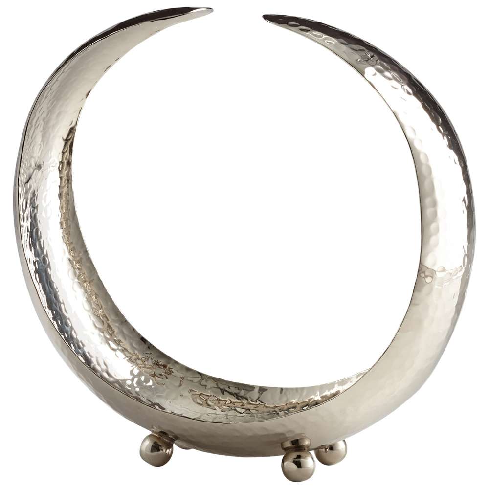 Cyan Design - Cresent Tray in Nickel - 07190 veiw 1