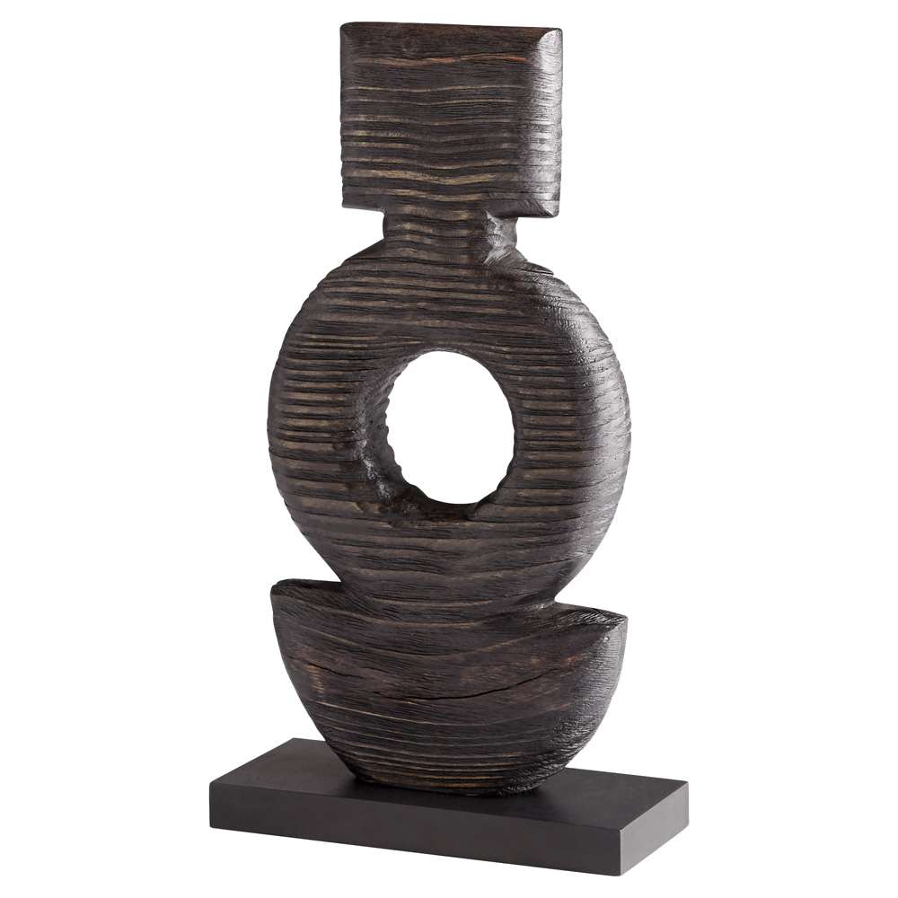 Cyan Design - Dark Oval Sculpture in Black - 11279 veiw 1