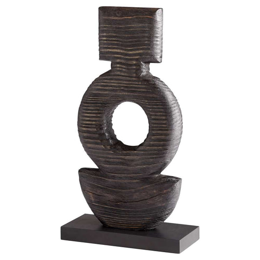 Cyan Design - Dark Oval Sculpture in Black - 11279 veiw 1