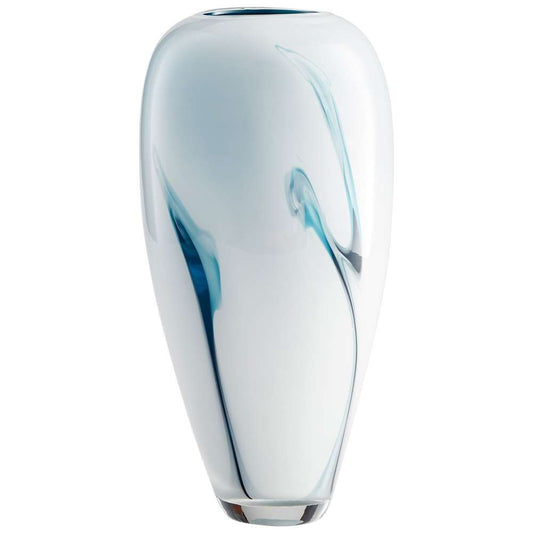 Cyan Design - Deep Sky Vase in Blue and White - Large - 10446