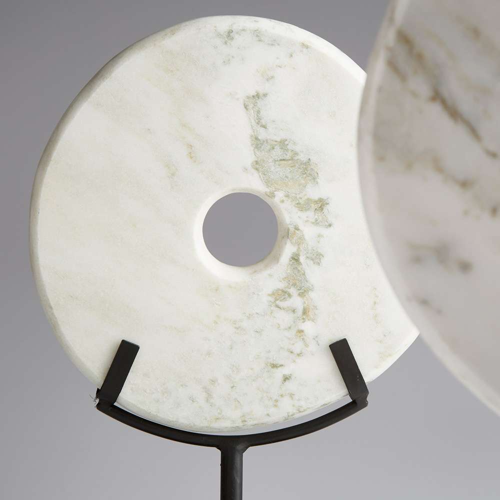 Cyan Design - Disk On Stand in White - Large - 02309 veiw 3