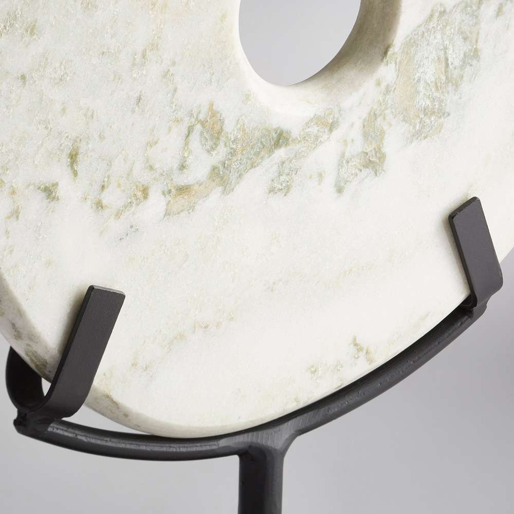 Cyan Design - Disk On Stand in White - Small - 02308 veiw 2